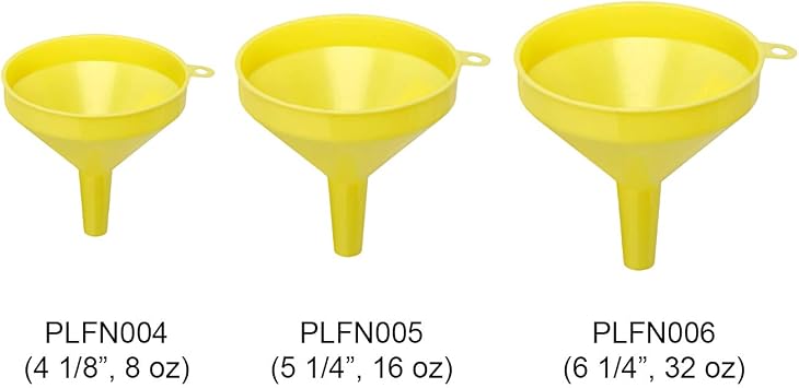 Thunder Group 4-1/8-Inch Plastic Funnel, 8-Ounce