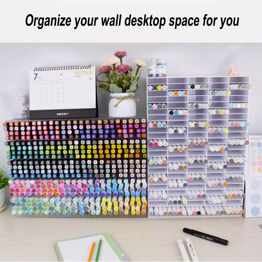 Marker-Organizer, Acryl-Schreibtischaufbewahrung für Stifte, Bleistifte und Pinsel, ideal für Zuhause und Klassenzimmer