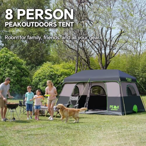 PEAK OUTDOORS Carpa Instantánea para 6/8 Personas para Camping miniatura 6