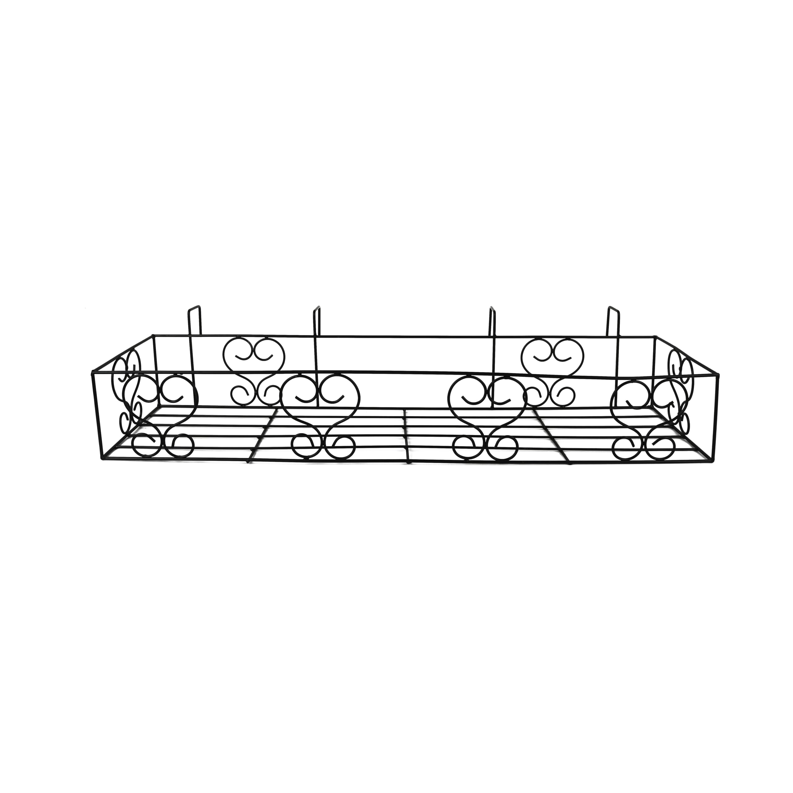Leafy Tales Metal Long Rectangular Shape Railings Pot Holder |Pot Holder Basket for Plants in Balcony Railings Gamla Stand for Indoor and Outdoor (Set of 1) (B0DF5GBKSP) Amazon Price History, Amazon Price Tracker