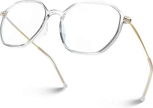 VISOONE Marco de lentes ligeros TR90 con bloqueo de luz azul con protección ocular antirreflejos para mujeres y hombres RANE