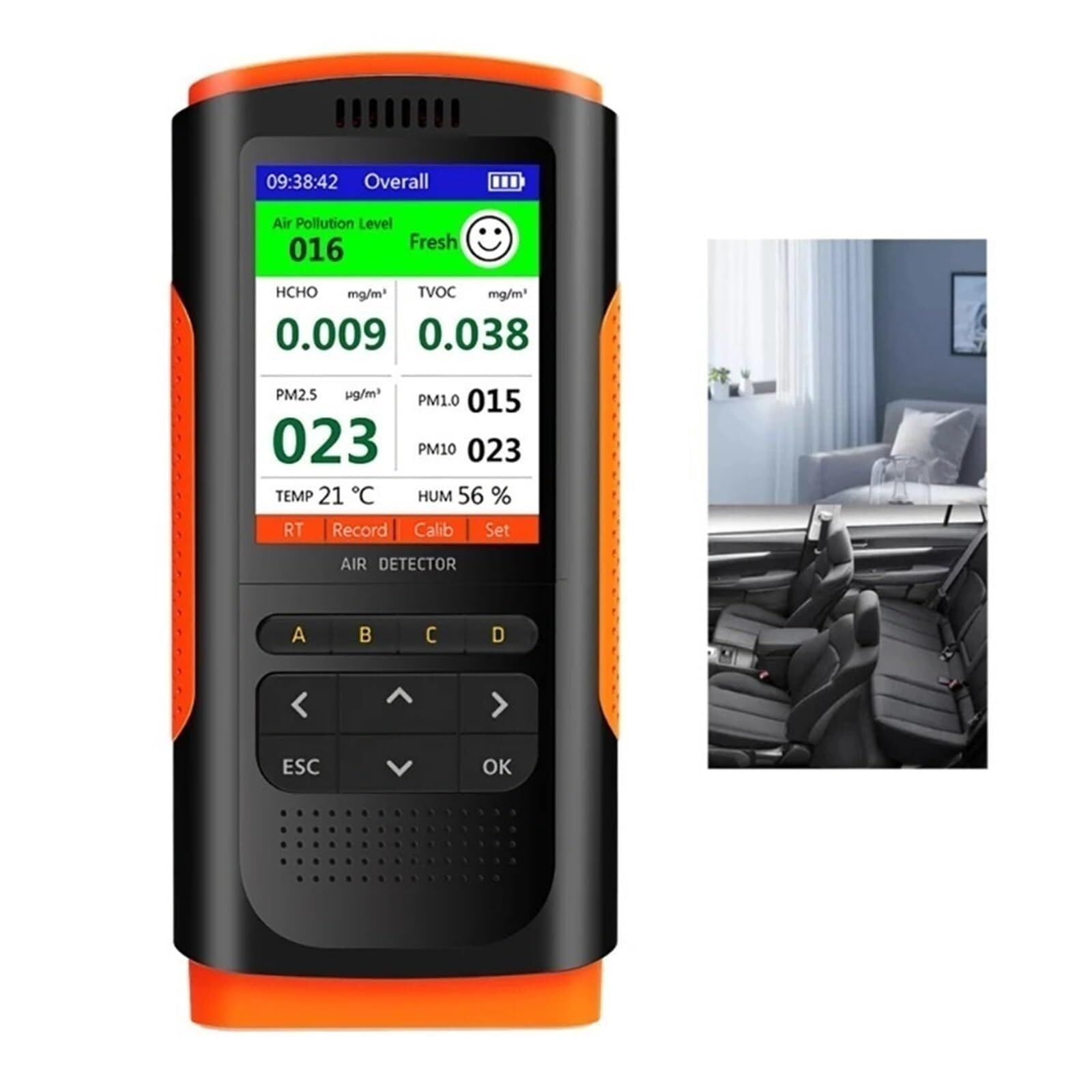 Gas Detector,Air Quality Monitor, Digital Formaldehyde Detector, Handheld Air Quality Tester, Indoor House Air Test Sensor for Smart,for Home-image-10