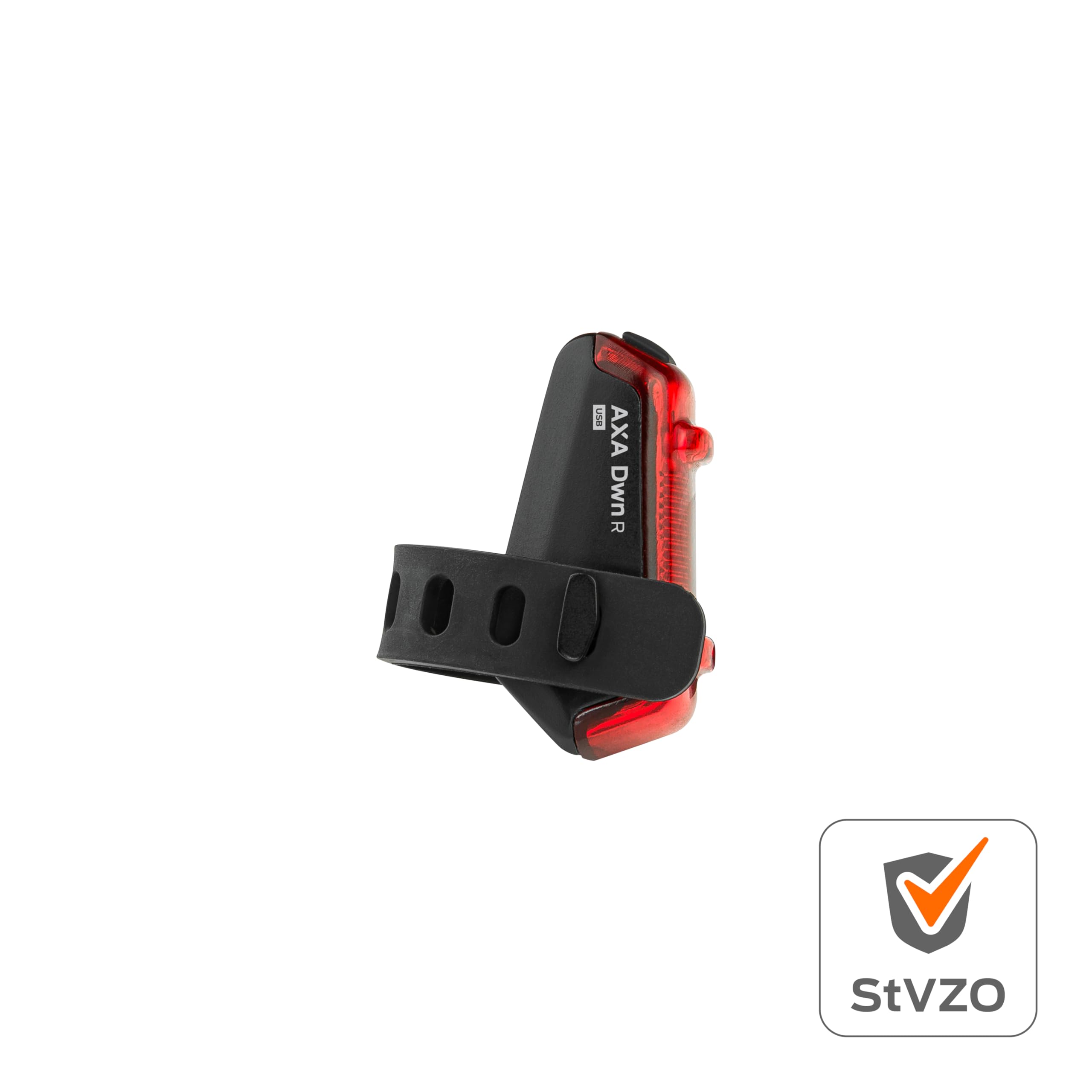 AXA Dwn Rear – lampa rowerowa – światło tylne – możliwość ponownego ładowania przez USB – łatwy montaż – światło LED – widoczna z odległości 300 m