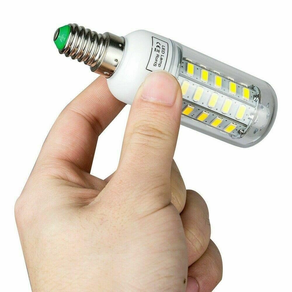 HHF Iluminación del hogar, Paquete de 20 bombillas LED de maíz AC220V E14/E27/B22/G9/GU10 5730SMD lámpara blanca fría y cálida(Cool White E27,5W)