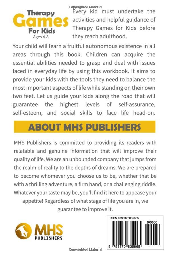 Miniatura 2 de THERAPY GAMES FOR KIDS AGES 4-8 Interesting and Interactive Activities for Kids to Improve Communication Skills, Build Confidence, and Develop