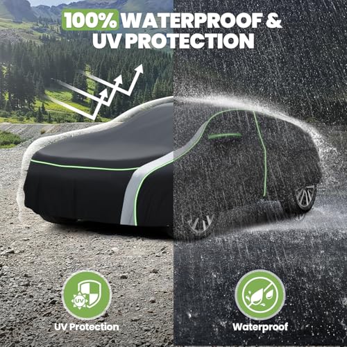 Image of Cartist Car Cover for MX-5 Miata 1989-2025 2026 All Weather Car Cover for MX-5 Accessories, Full Exterior Cover Rain Waterproof Protector, with Zipper & Reflective Safety Strips