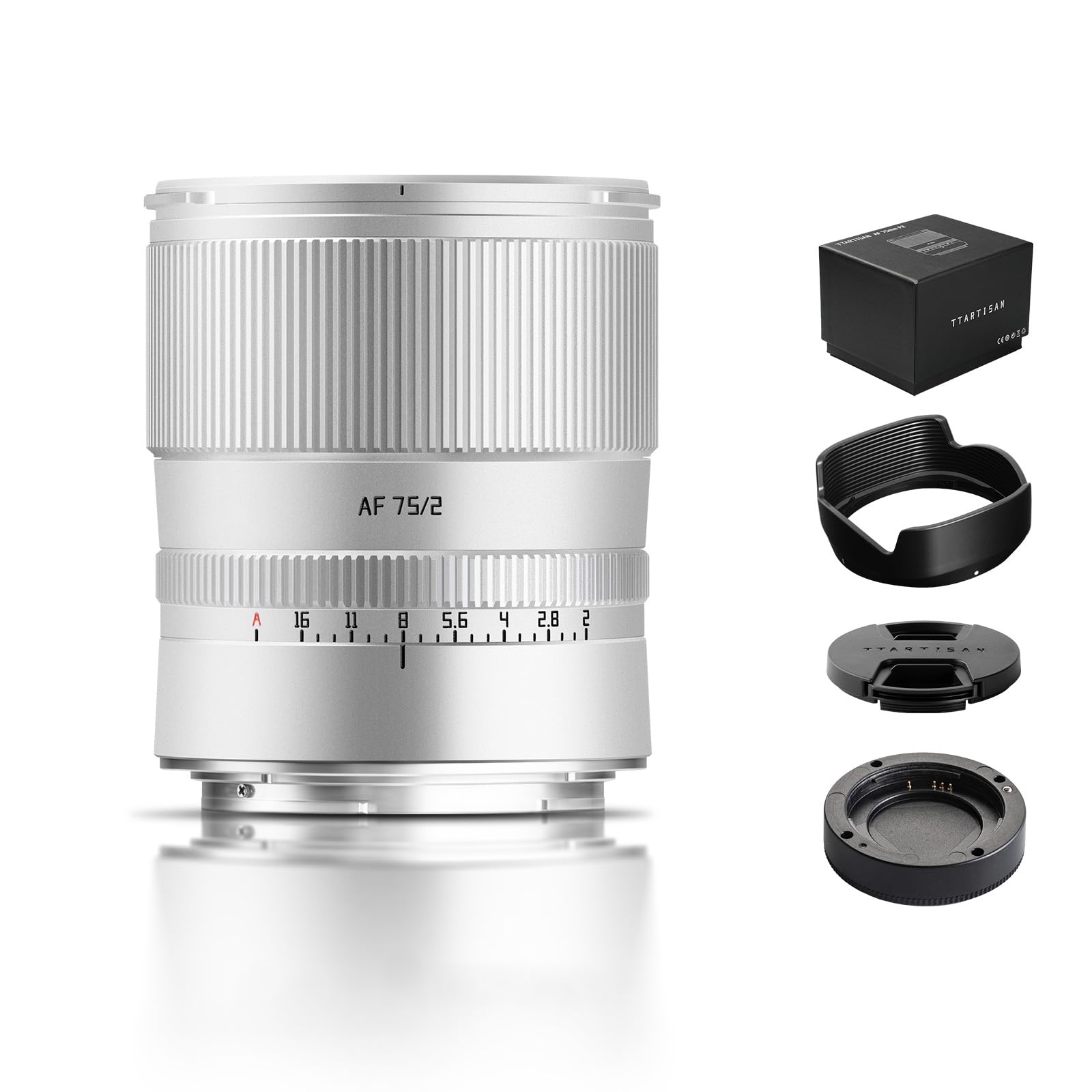 Amazon.co.jp: TTARTISAN AF 75mm F2 Zマウントシルバー用 ポート