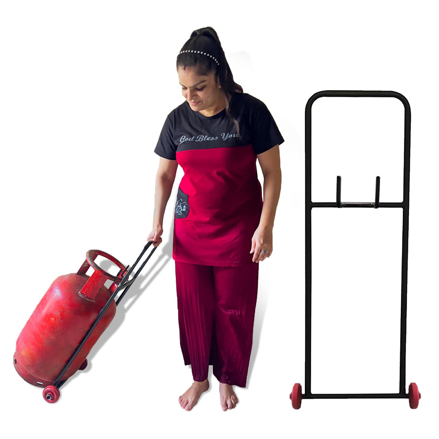 A to Z Hub AZ Gas Heavy Duty Gas Carrying Without Touching,LPG Shifting Stand,Moving,Transfer