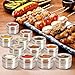 Janolia 12pcs Botes para Especias, Recipientes de Condimento con Acero Inoxidable Anti-Polvo,...