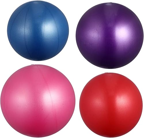 Miniatura 10 de BESPORTBLE Pelota de ejercicio de yoga, pelota de ejercicio inflable antideslizante, pelota antiestallido para gimnasio en casa, equilibrio, Azul