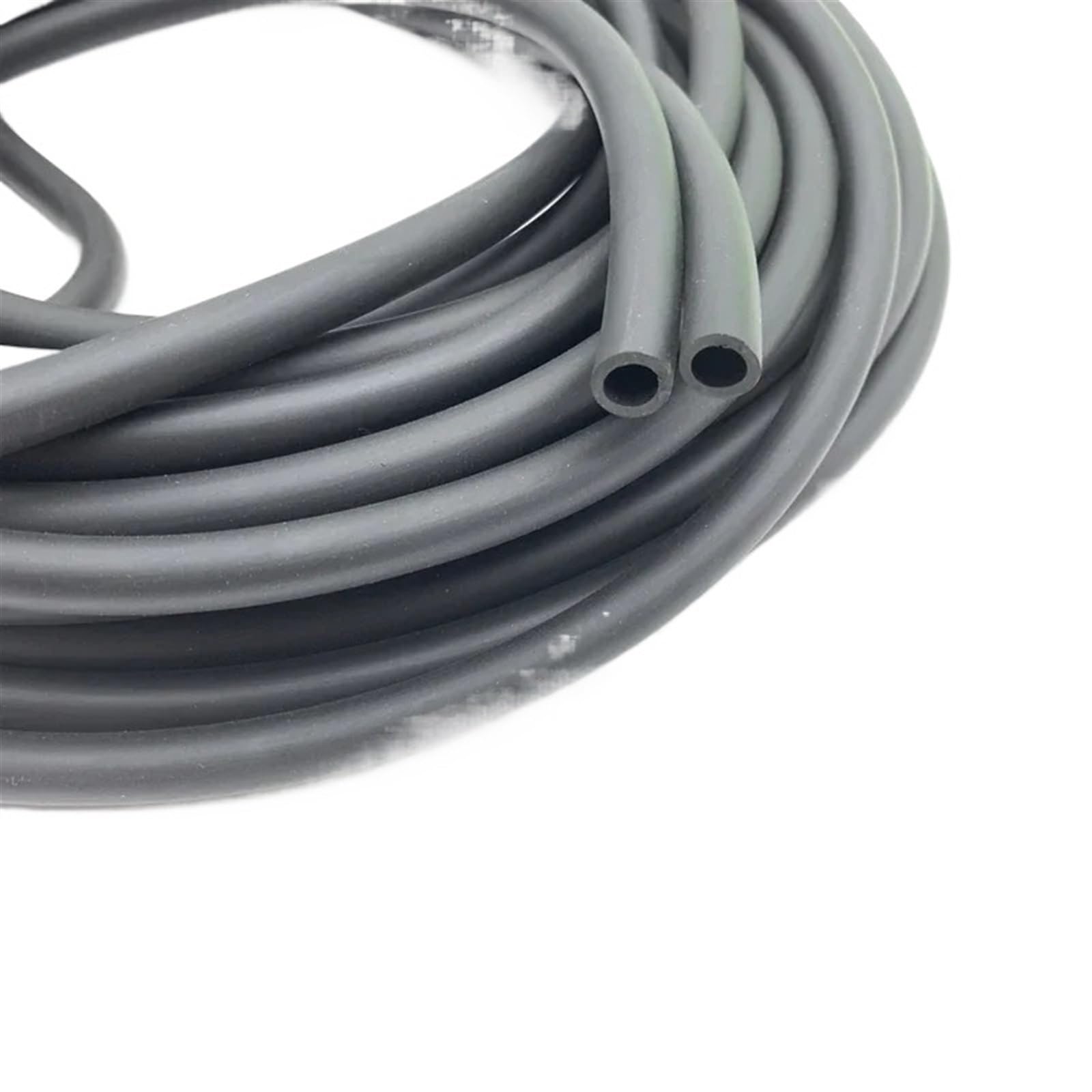Fuel Line Hose， Fuel Hose 1M NBR Black Oil Resistant Rubber Pipe Multiple Sizes(1M-OD 10XID 7MM)