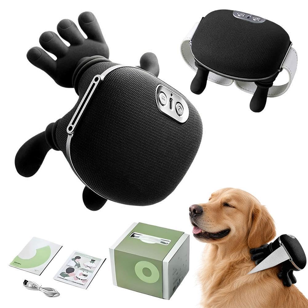 JSGMSW Dog Massager,Electric Pet Calming Massager with Hands for Large Dogs