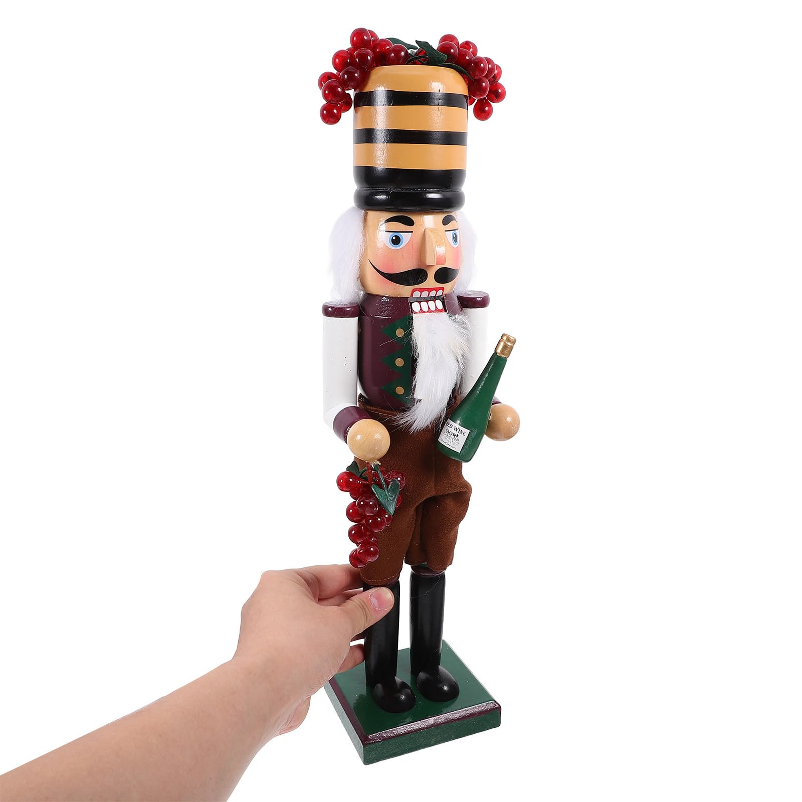 VICASKY Nussknacker Figur aus Holz Weihnachts Dekoration Tischornament Nussknacker Bastelarbeit für Zuhause