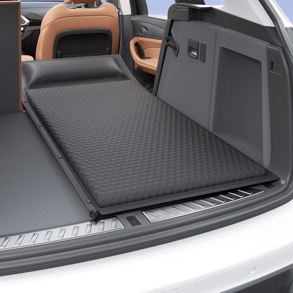 Cama Coche Hinchable Colchón Coche para RenauIt Scénic 4(IV) J9 2016-2023, Colchoneta Hinchable de Camping Auto Colchón de Aire Maletero Colchón de Aire Grueso,A