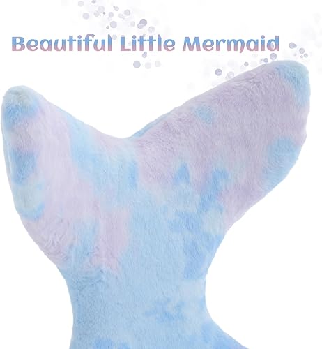 Miniatura 4 de Guyou Fuzzy Cute - Silla de escritorio para niños, silla con respaldo de sirena, silla de estudio ajustable y colorida para adolescentes, niñas,