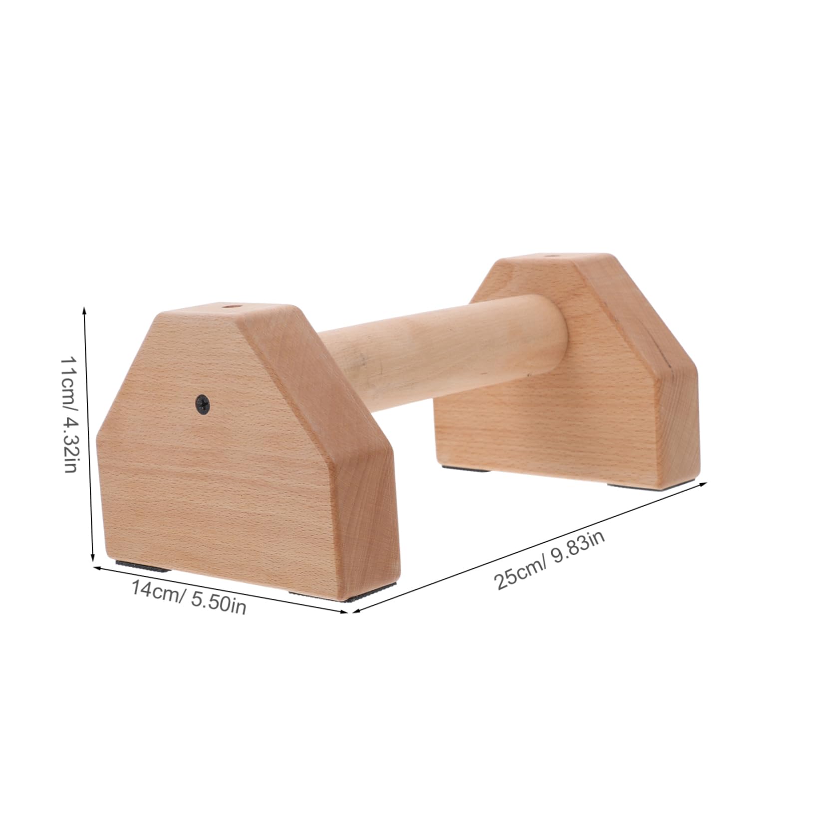 Mipcase 2 Pack Wooden Pushup Handles Strength Training Stands for Pushup Bar Workout Exercise Equipment