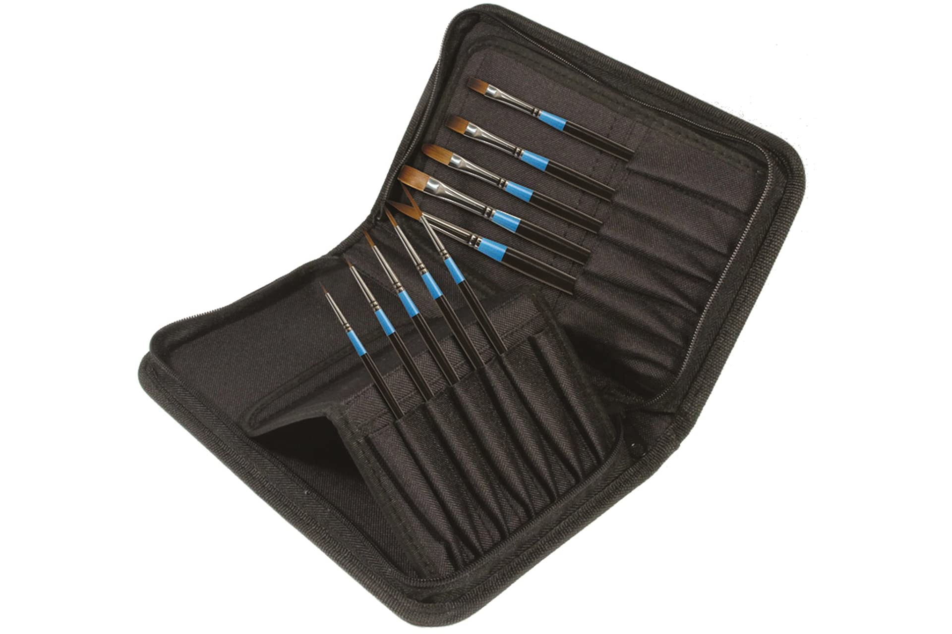 Daler Rowney Aquafine Estuche Pinceles Mango Corto Zip Case Fine Art