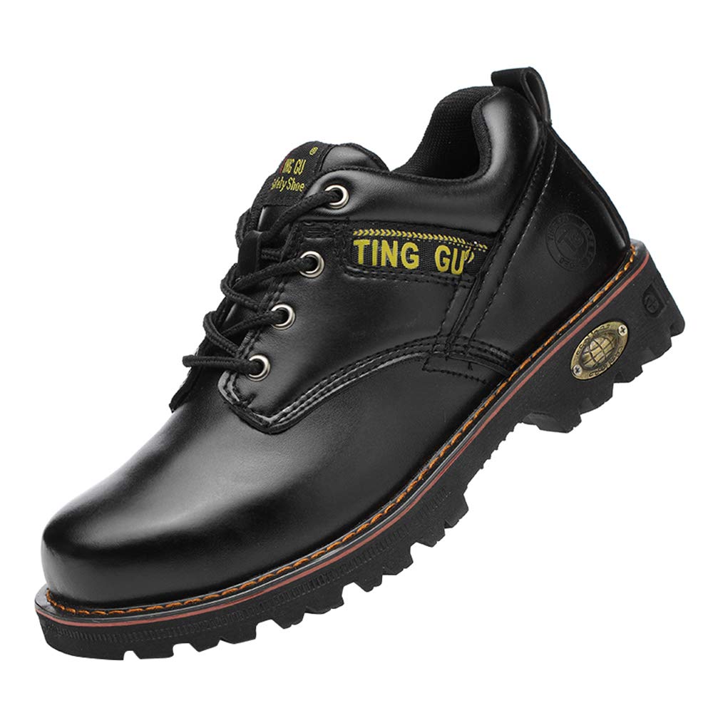 Steel Toe Mens Womens Safety Boots Work Waterproof Shoes Leather Industrial & Construction Indestructible Protect Working Ankle Footwear UK Low