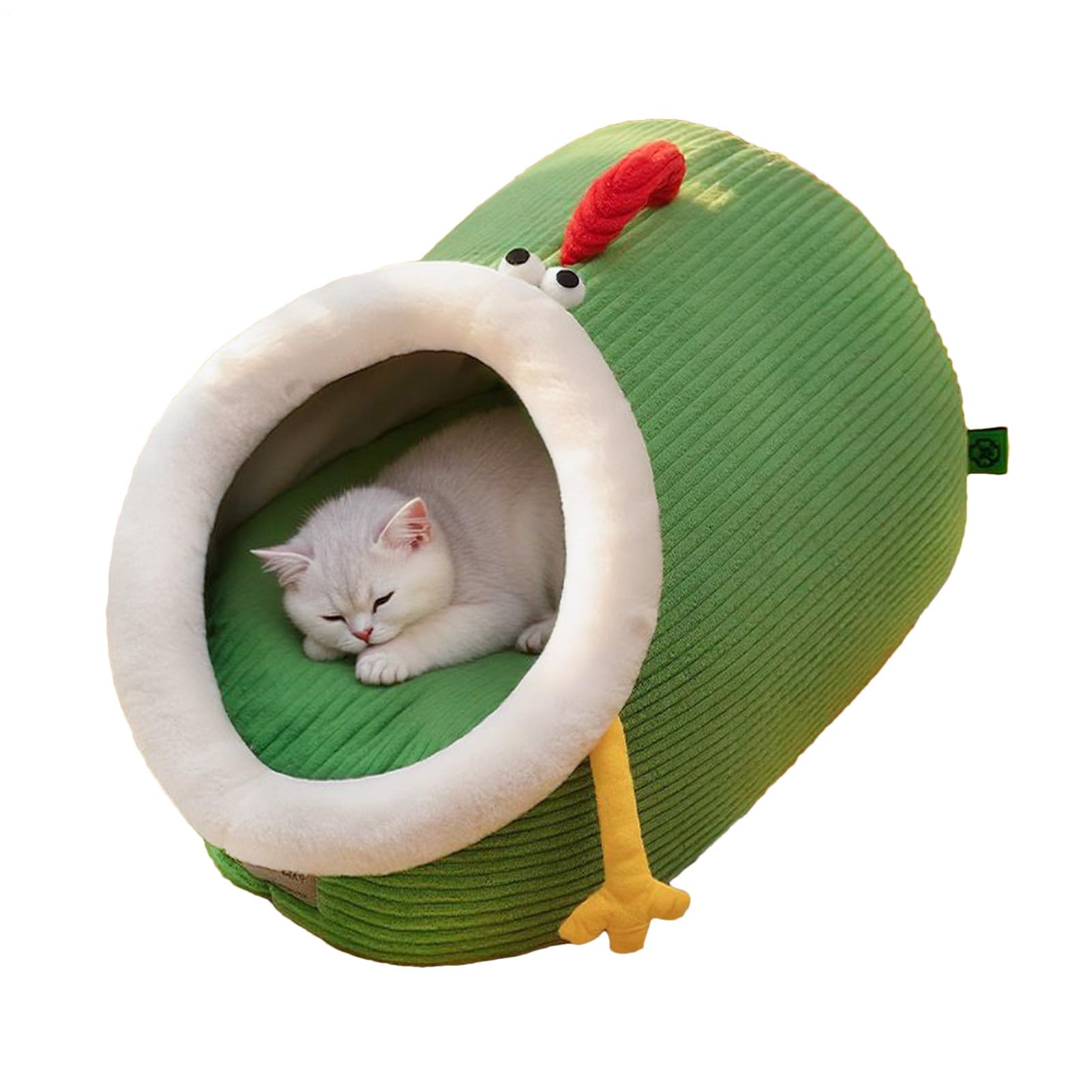 Caseta para gatos manta, cama cerrada para gatos | Suave caseta con diseño | de abierta y extraíble lavable, para animales domésticos pequeños, cachorros, invierno sueño en casa