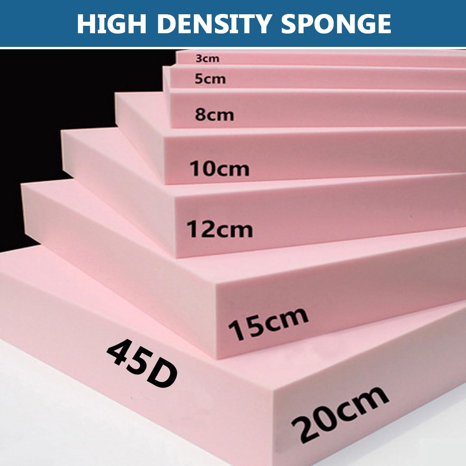 Riempitivo Per Letto - Cuscino Spugna Alta Densità 45D Per Chiudere Spazio Tra Testiera E Materasso, Federa Rimovibile - Foto 6