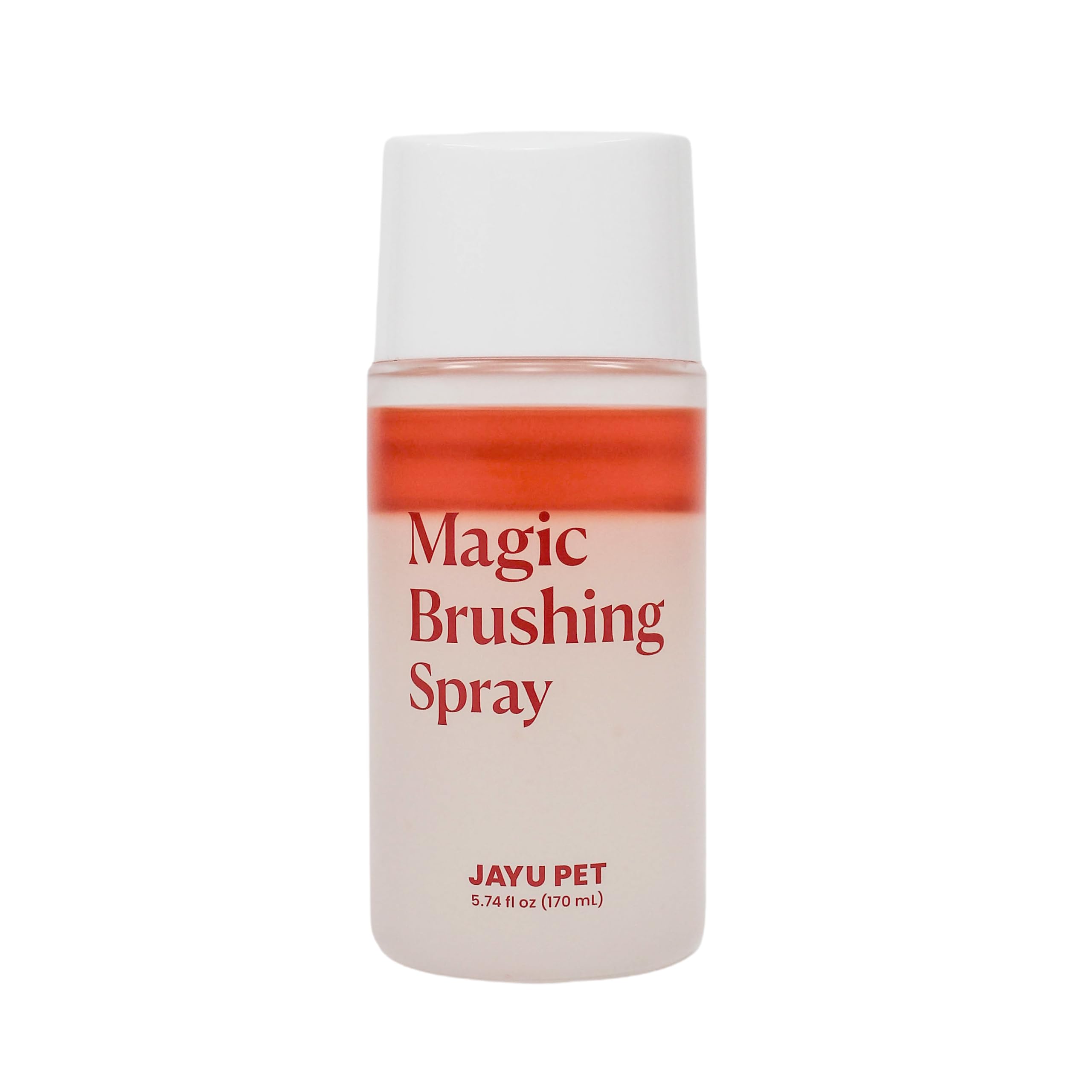 JAYU PET Magic Brushing Spray Refill Bottle (170ml) - Fur Detangler & Dematting Solution, Hypoallergenic Deodorizer, Conditioner & Itch Relief, Shining & Grooming Spray