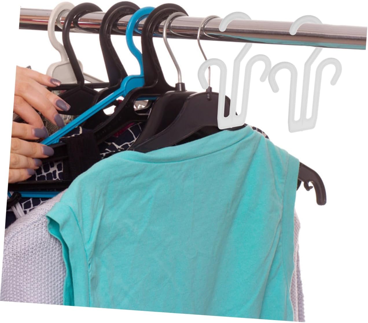 Alipis 50pcs Portable Shoe Hanger for Drying Multi-functional Slipper Rack Space Saving Shoe Holder for Home Travel Efficient Wardrobe Organizer Hooks