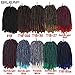 3 Pack Spring Twist Braiding Hair Fluffy Spring Twists Crochet Hair for Black Women 8 Inch Spring Twist Braiding Ombre Color Synthetic Low Temperature Hair Extension 90 Strands T1B 30