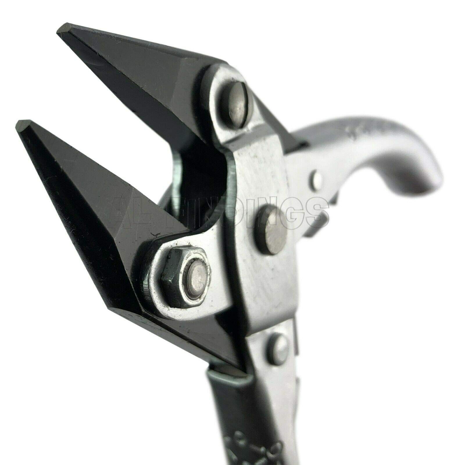 Jewellers Tools Black 125Mm Parallel Action Pliers : Jewellery Beading Design Tool Flat Nose (100)