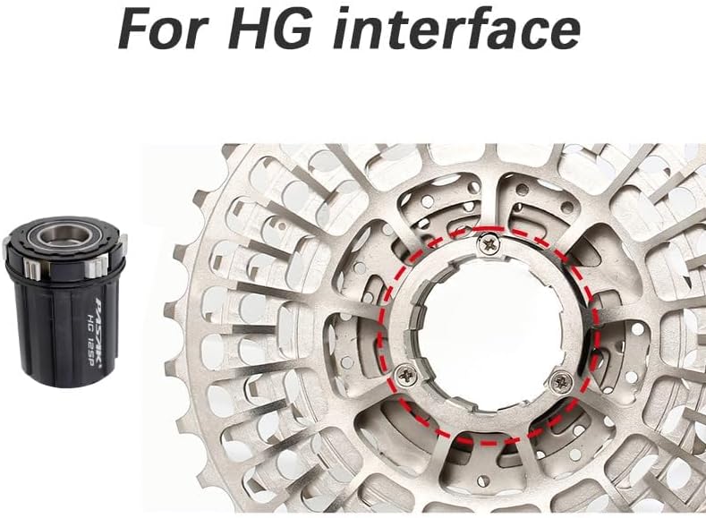 DJC Road Bike HG Freewheel Cassette 11s 12 Speed 11-28 32 34 36T Ultralight for HG Interface Sunshine-SZ Oilslick(Silver, 11s-11-34T)