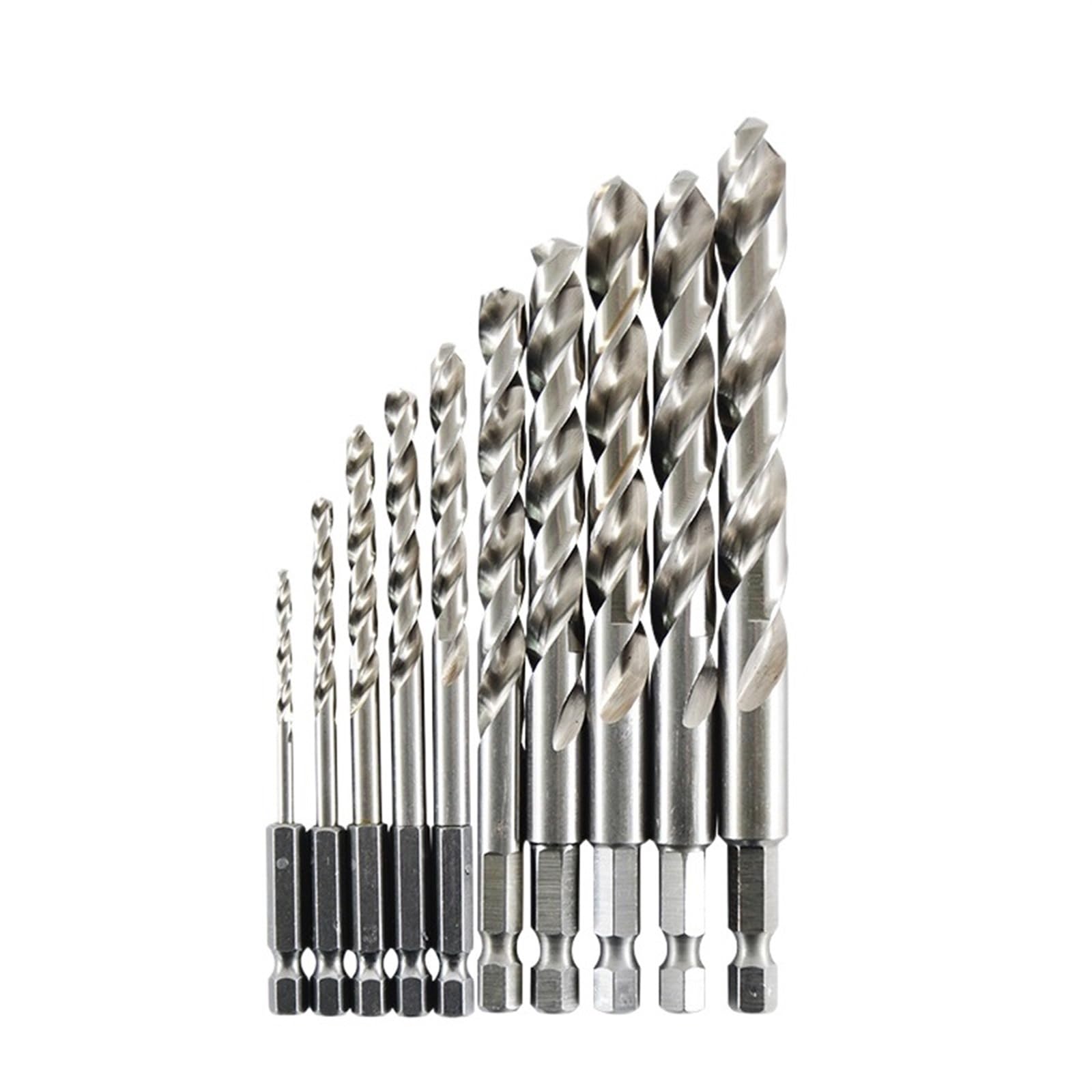 Foret hexagonal hélicoïdal 11mm en acier forgé haute précision pour atelier