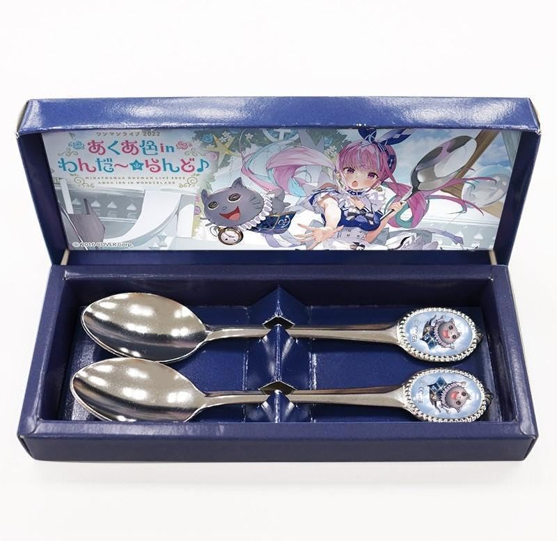 【あくあ色 in わんだ～☆らんど♪】カトラリーセット　湊あくあ Amazon | あくあ色 in わんだ～らんど カトラリーセット 湊