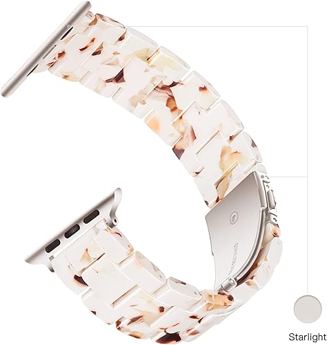 Miniatura 7 de Light House - Correa ligera de resina para Apple Watch, para hombre y mujer, compatible Series SE, 10, 9, 8, 7, 6, 5, 4, 3, 2, 1, Ultra 2, 1,