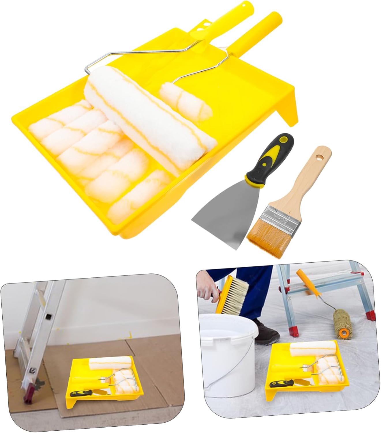 Practical Paint Roller Set Thicker Material Cracking Wall Painting Supplies