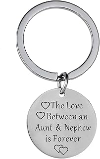 Gifts for Aunt and Niece/Nephew The Love Between an Aunt and Niece/Nephew is Forever Keychain Key Chain Auntie Key Ring (Aunt & Nephew)