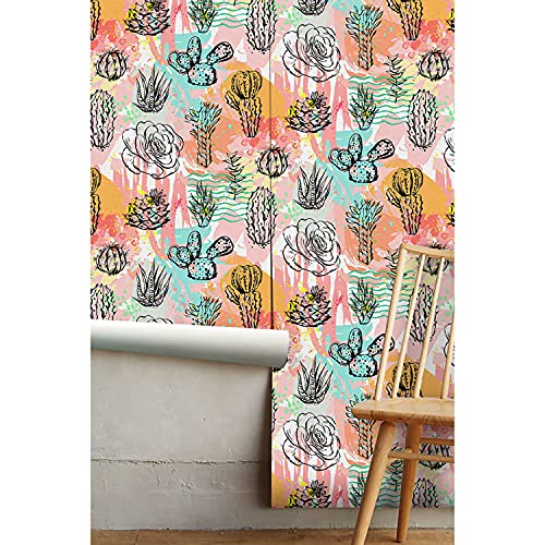 Papier peint de décoration muralo cactus pour chambre moderne