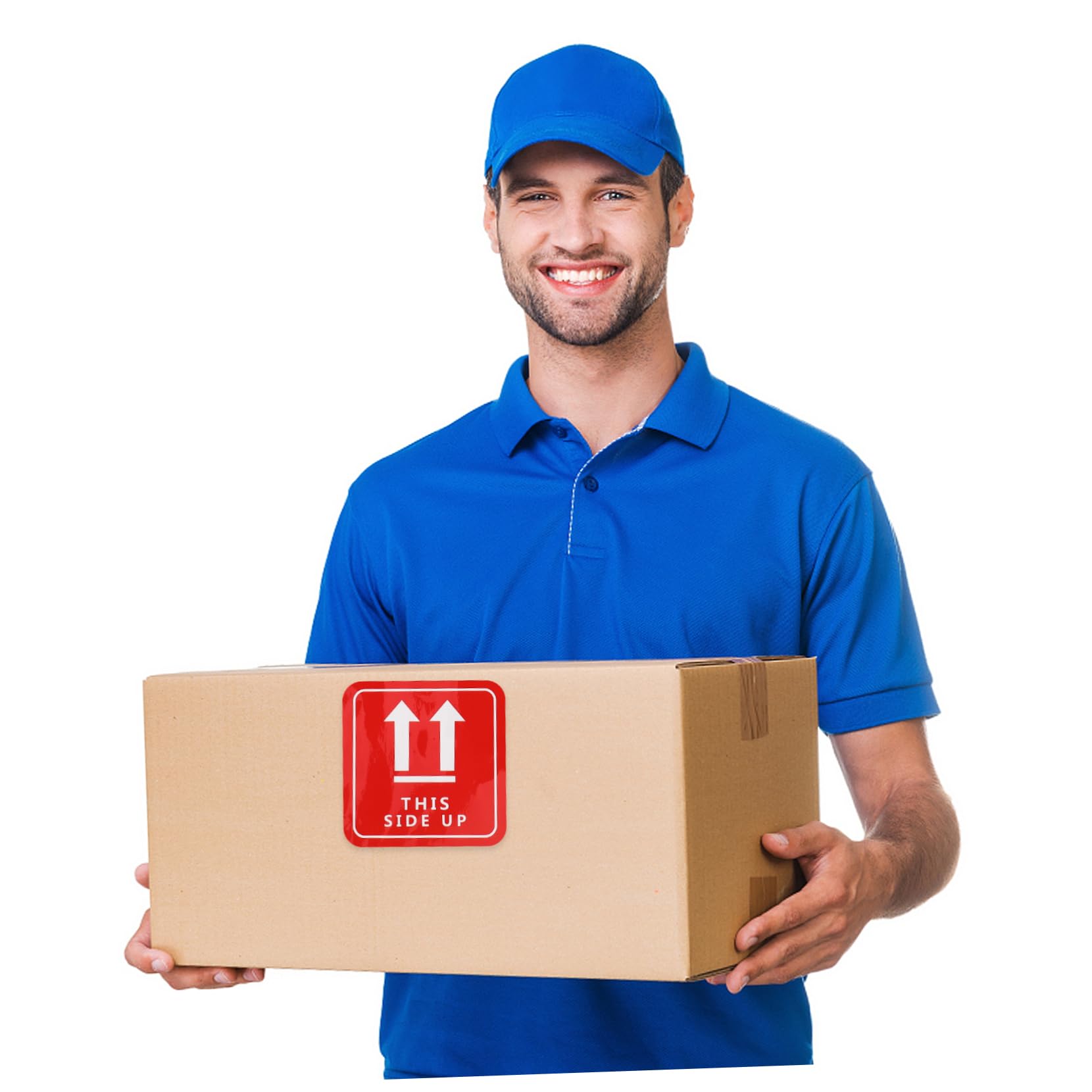 JECOMPRIS 16 Pcs Taggies Shipping Warning Sticker Pvc Shipping Care Sticker Package Sticker Red