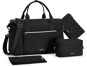 mommore Diaper Bag Tote Mommy Bag for Hospital Large Capacity Maternity Bag Water-Resistant Diaper Bag With Changing Pad