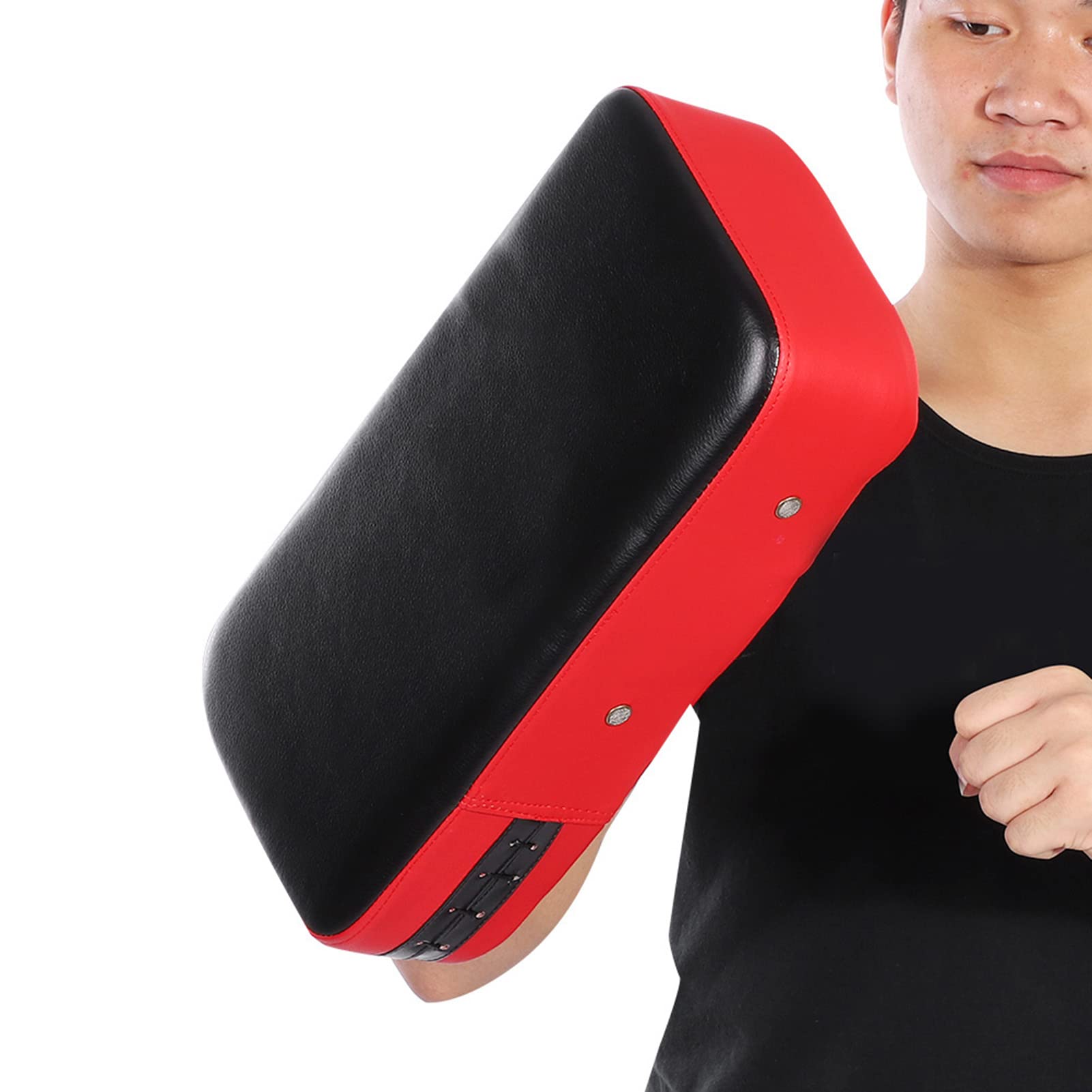 Drfeify Almohadilla para Patadas, Cuero PU + Algodón Espumado, Almohadillas de Punzonado para Objetivo de Pie de Taekwondo para Entrenamiento, para Kickboxing, Boxeo Tailandés, etc.