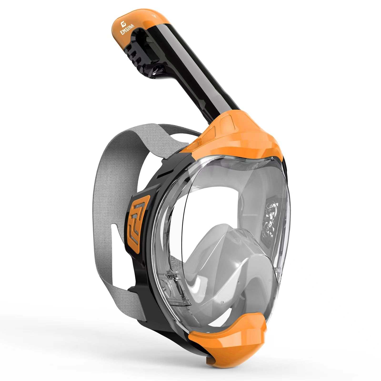 EMSINA-Full Face Snorkel Mask Adult The Perfect Snorkeling Gear for Adults and Kids, Upgrade Dry Top Breathing System-New flowtech design- Foldable Panoramic View, Anti Leak&Fog