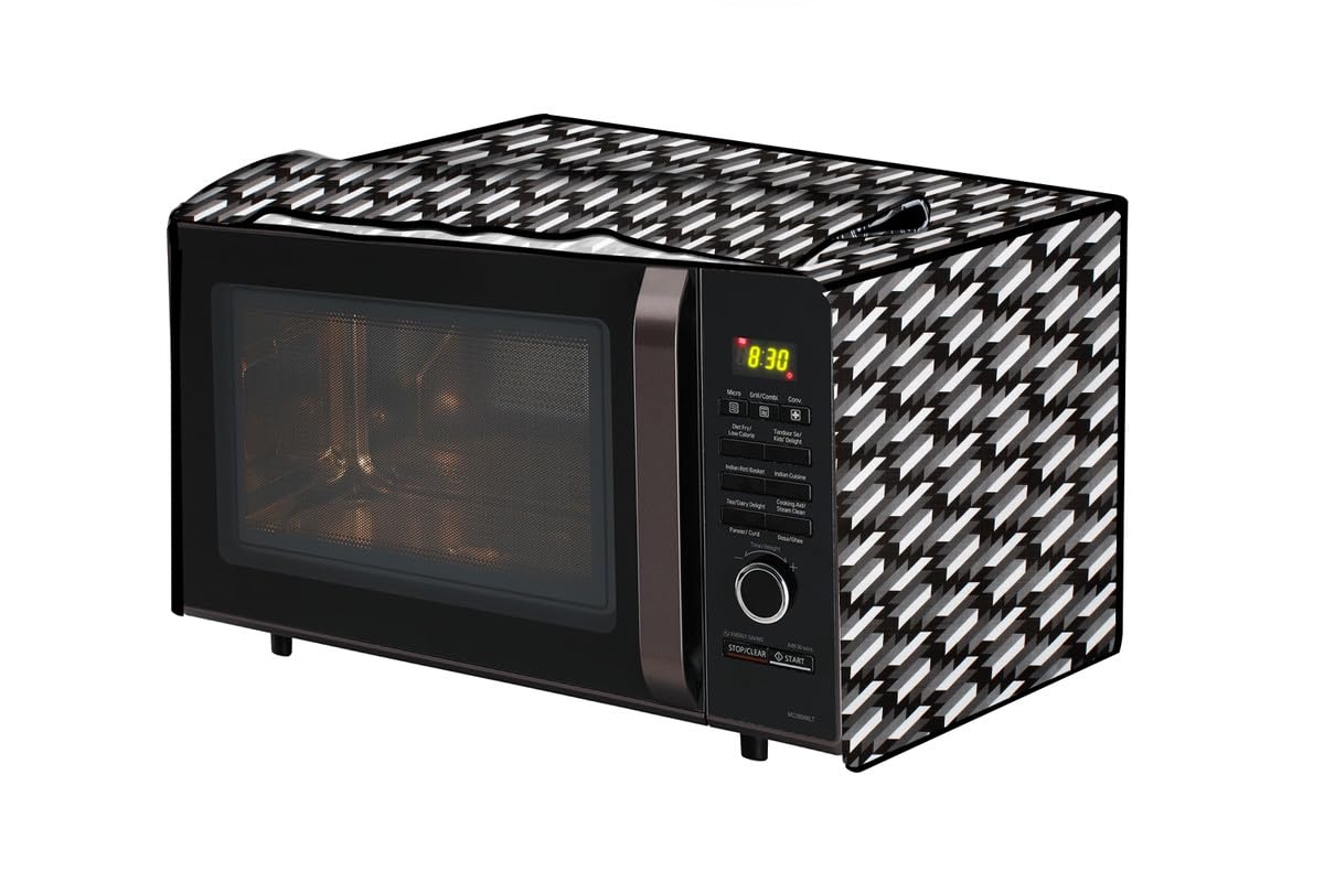 Microwave Oven Cover - Sand Pattern Brown -12