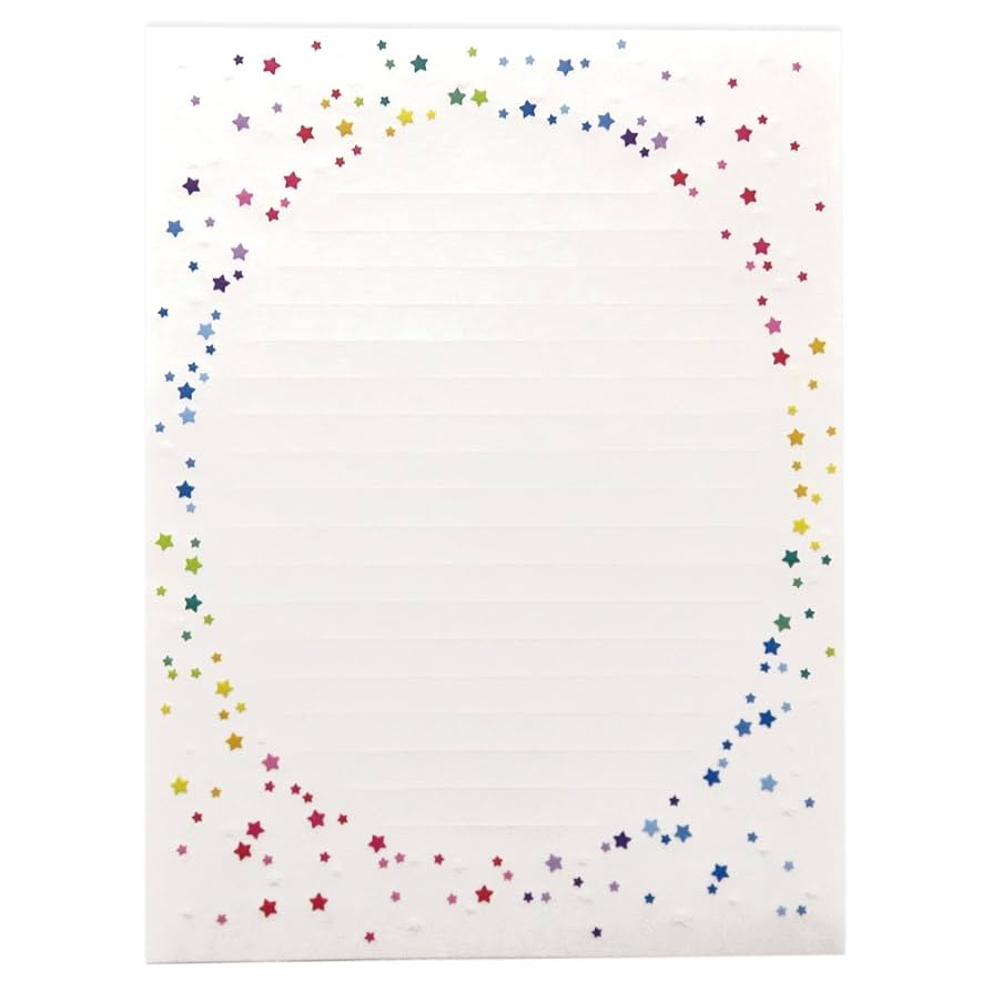 Amazon.co.jp: 包む レターセット 0-083-1 トゥインクルスター