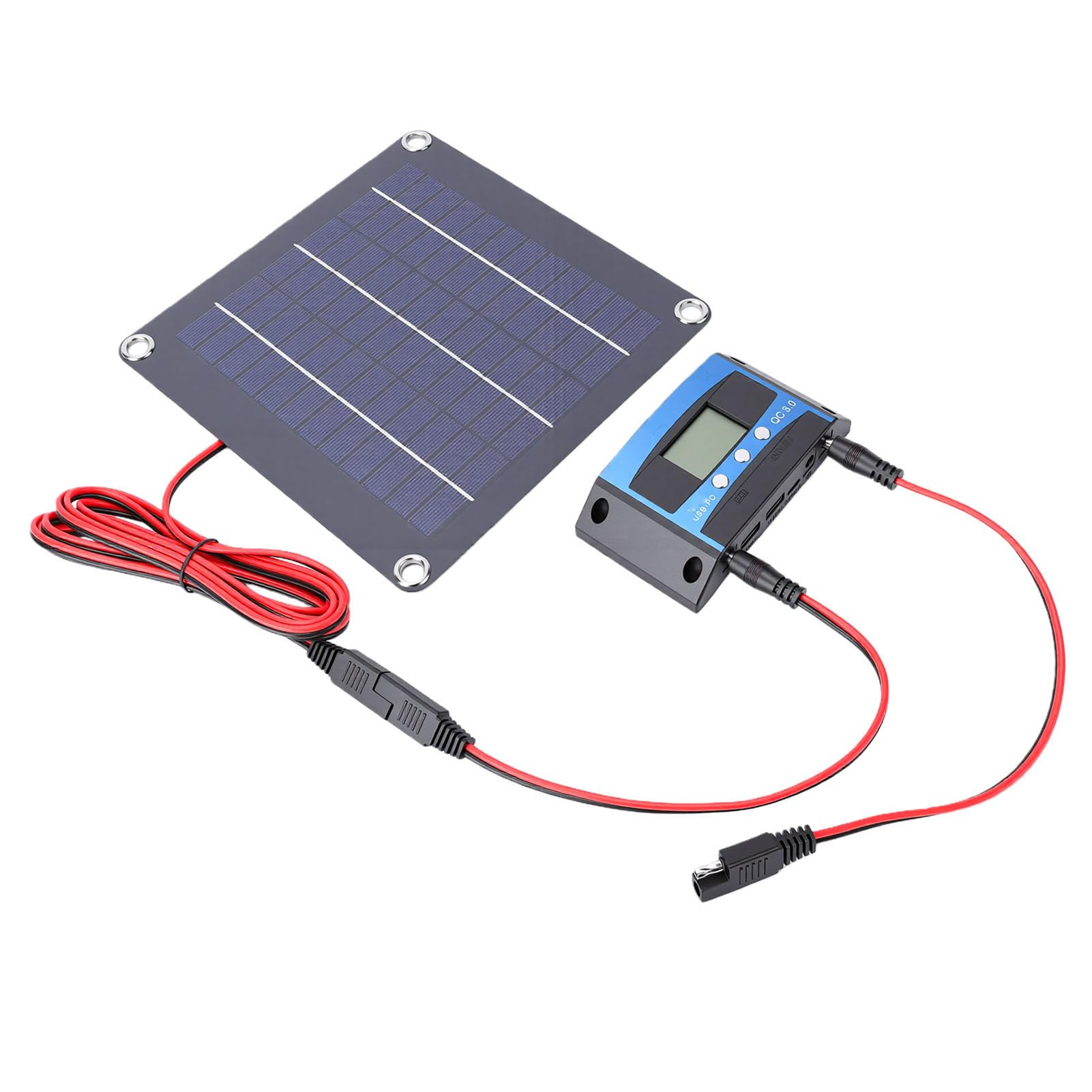 Mingzhe Pannello Solare Monocristallino da 20 W con Controller MPPT per