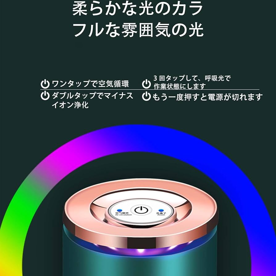 マイナスイオン発生器 睡眠改善や日々の健康作りに！大量＆小型 マイナスイオン発生器