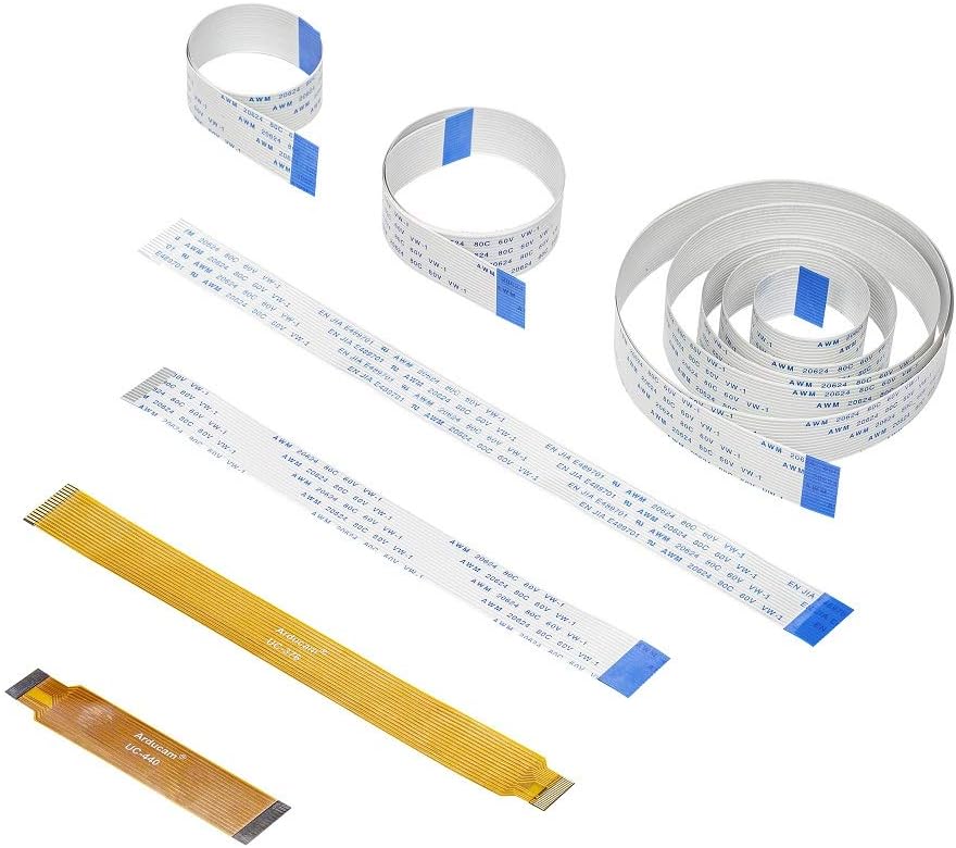 Raspberry Pi Camera Cable Set (7pcs), 15cm, 20cm, 30cm, 50cm, 100cm, 7.3cm, 15cm for Pi Zero