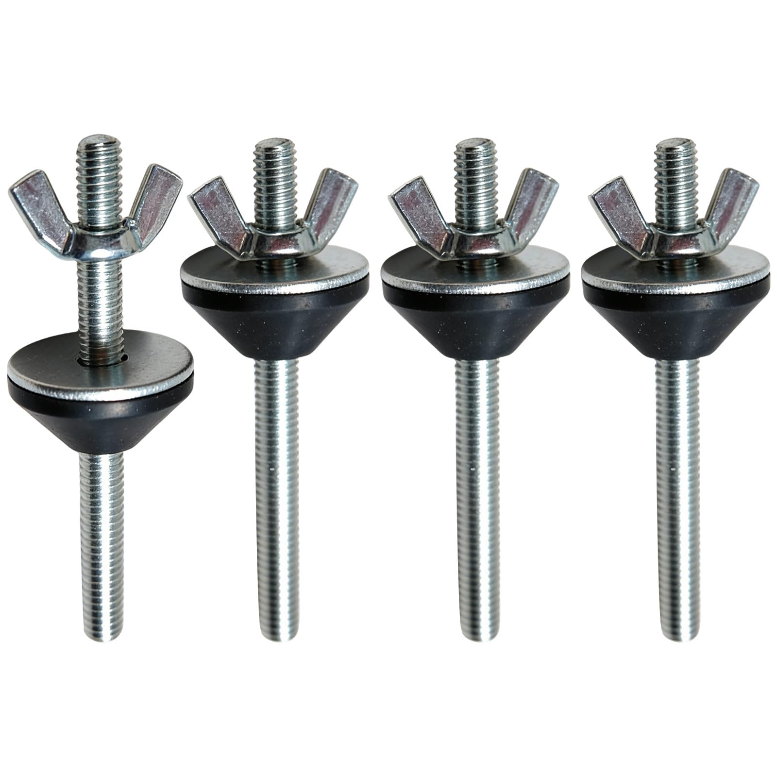 4 Sets M6x70mm Non-Slip Toilet Seat Hinge Repair Kit Stainless Steel Bolts