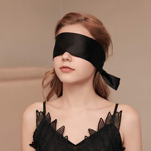 Miniatura 2 de YOMORIO Vendaje de satén con los ojos vendados máscara sexy playsuit lencería accesorios