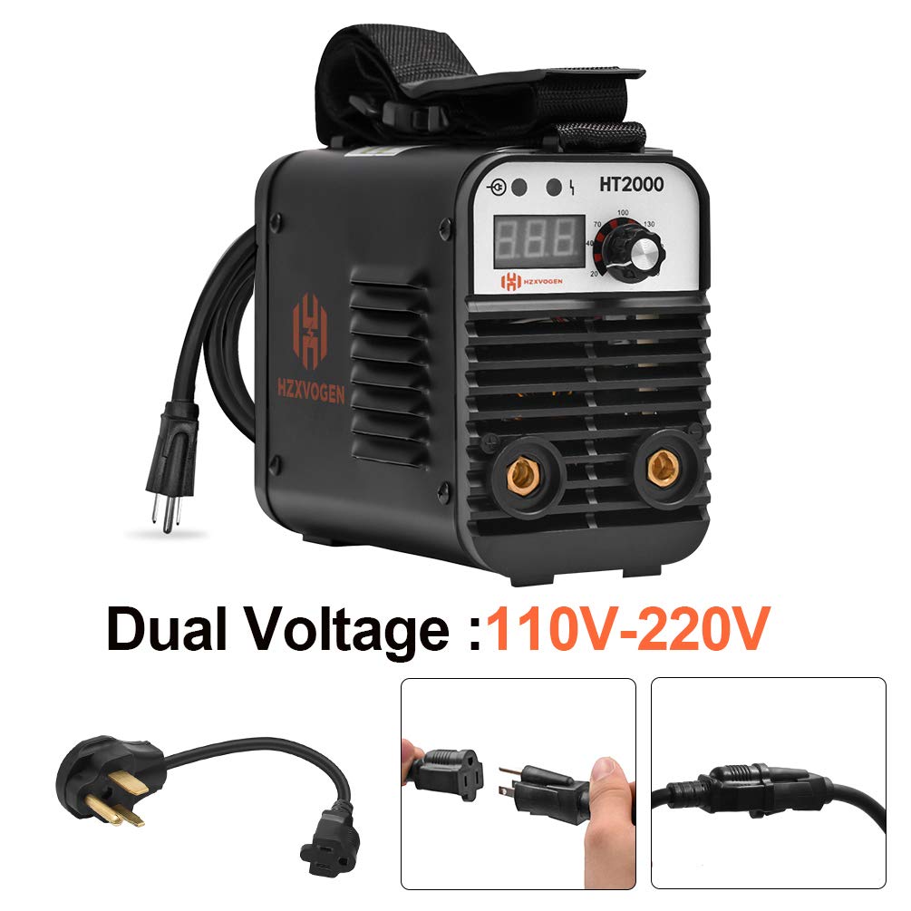 HZXVOGEN 200Amp 110/220V MMA Mini Welder Dual Volt Arc Stick Welding