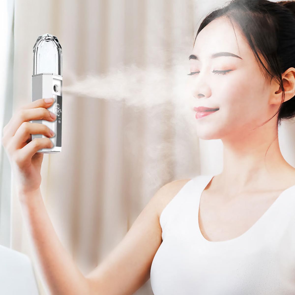 Healvian Facial Nano Portátil Bruma Facial Hidratante Pulverizador Humectante para Piel Seca y Sensible Uso Diario