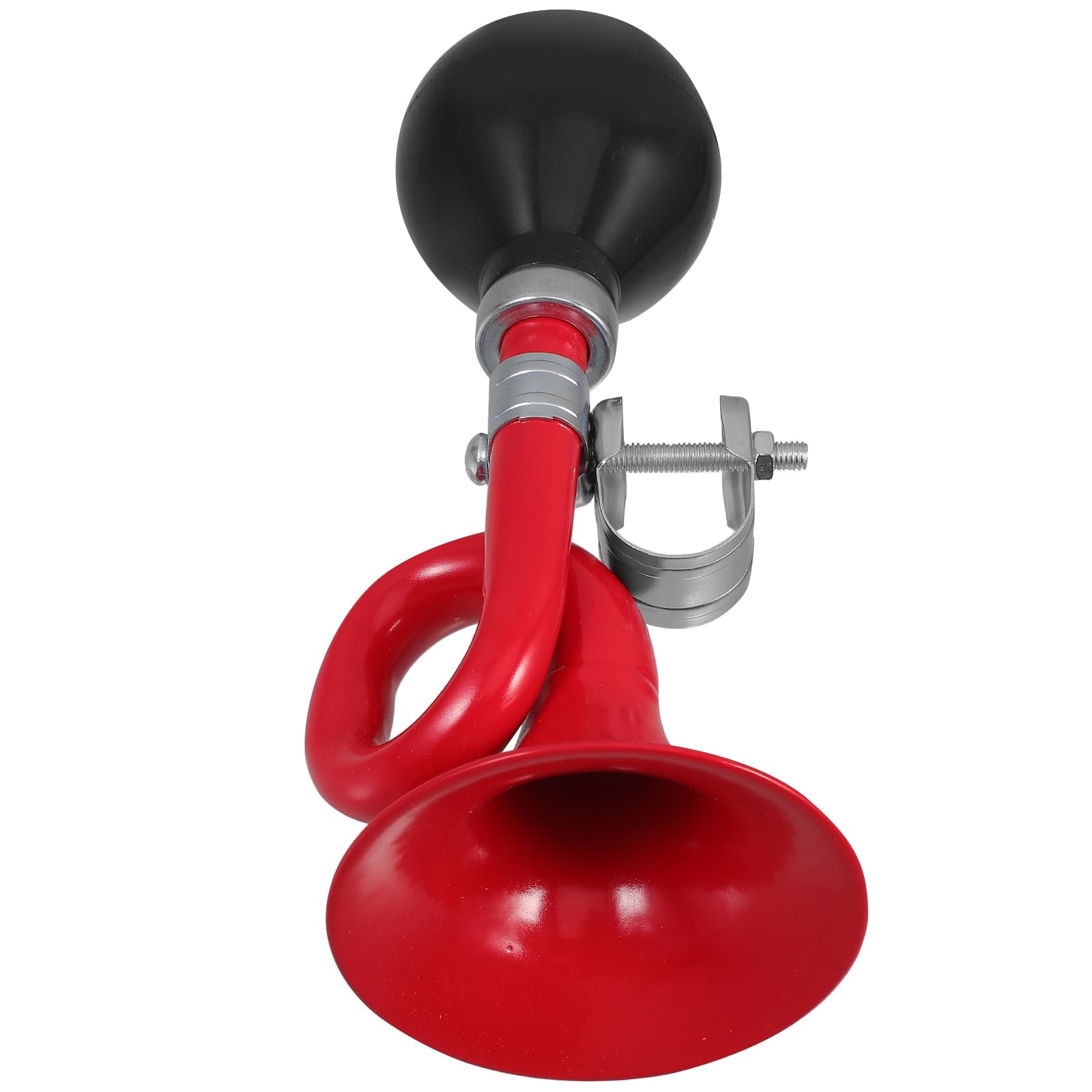 POPETPOP Bugle Horn, Clown Horn, Kids Bike Horn, Bike Bugle Horn, Classic Vintage Horn, for Bike Bicycle Club Golf Cart Boat Rv Motorcycle Red