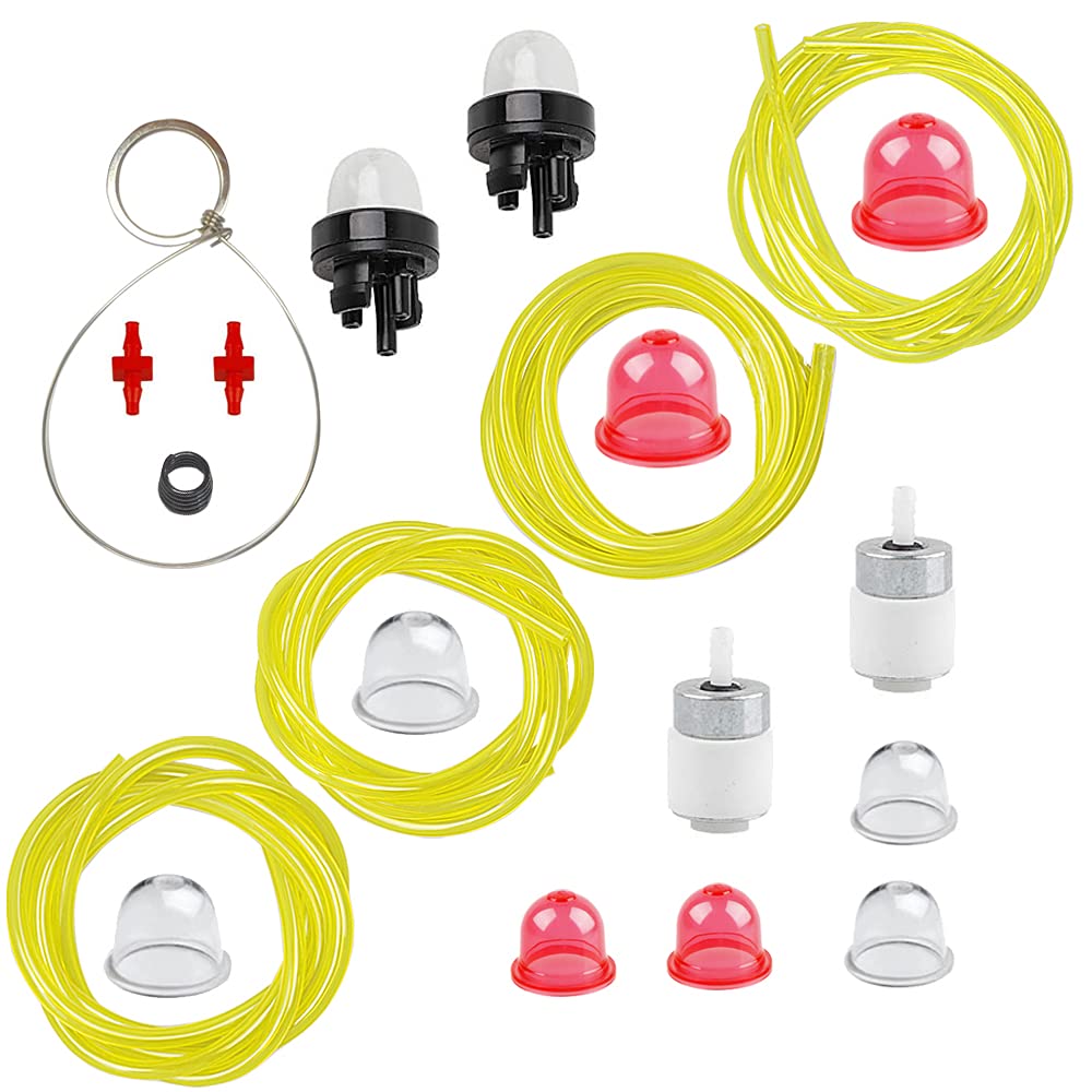 WS2200 Carburetor Fuel Line kit for 753-06190 Craftsman WS210 WC-2200 WS-2400 Grass Cutter Bolens BL160 BL110 Carburator Troy-Bilt 25cc TB22-EC TB32EC Remington Rustler RM2510 String Trimmer
